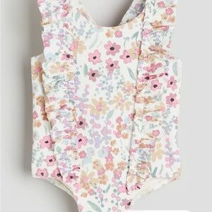 H&M Kids Floral One Piece - Pink and White